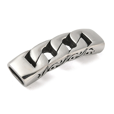 304 Stainless Steel Twisted Chain Connector Charms STAS-Z147-11AS-03-1