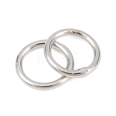 Brass Closed Jump Rings KK-D257-01P-08-1