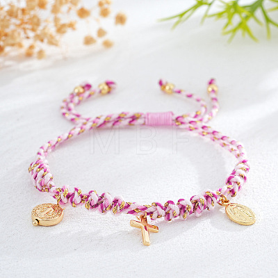 Brass Charm Bracelets OD9746-4-1