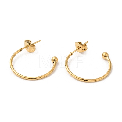 304 Stainless Steel Stud Earring EJEW-H134-02C-G-1