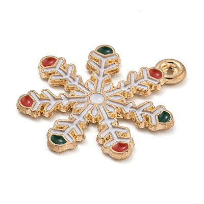 Christmas Theme Alloy Enamel Pendants X-ENAM-Z019-01D-1