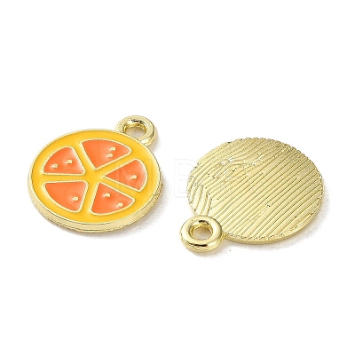 Fruit Alloy Enamel Charms PALLOY-S058-01LG-09-1