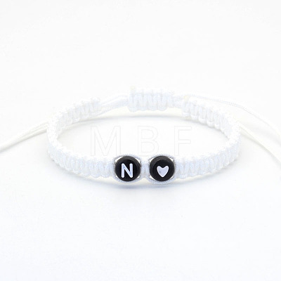 Resin Beads Braided Bead Bracelets FS-WG7326D-14-1