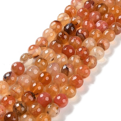Natural Agate Beads Strands G-M437-B01-01N-1