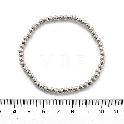 Brass Beaded Stretch Bracelets for Men Women BJEW-G736-04P-1