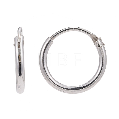 925 Sterling Silver Hoop Earring Findings STER-E062-05A-S-1