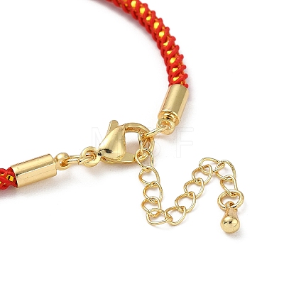 Braided Nylon Cord Bracelet Making MAK-L043-01G-11-1