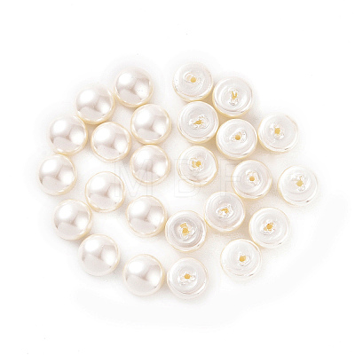 Shell Pearl Half Drilled Beads BSHE-G011-01-12mm-1
