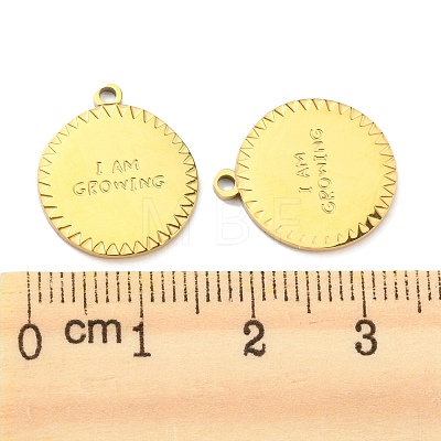 Ion Plating(IP) 316L Surgical Stainless Steel Pendants STAS-D090-21G-1