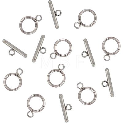 Unicraftale 304 Stainless Steel Toggle Clasps STAS-UN0002-24P-1