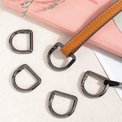 12Pcs Alloy Spring Gate Rings FIND-GF0007-10A-1
