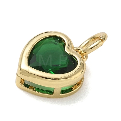 Brass Pave Cubic Zirconia Charms KK-CBA56EF-31G-02-1