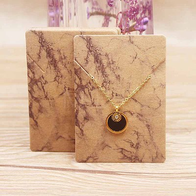 Cardboard Necklace Display Cards CDIS-F002-03A-1