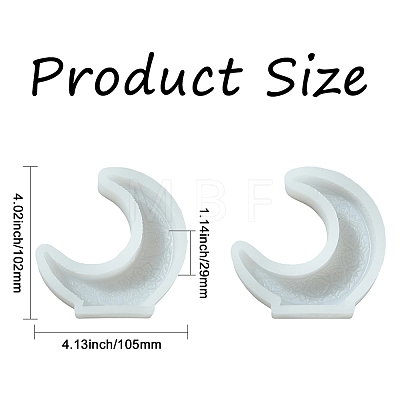 2Pcs 2 Styles Moon Candle Silicone Molds ST-CJ0043-073-1