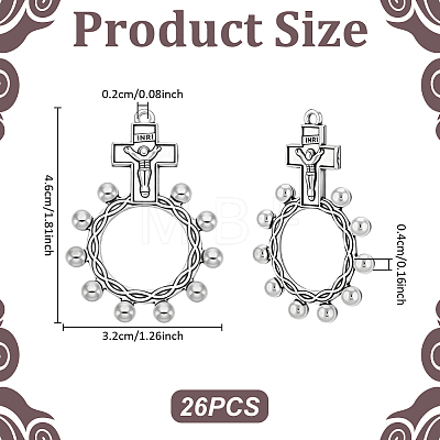 26Pcs Tibetan Style Alloy Pendants TIBEP-UN0001-28AS-1