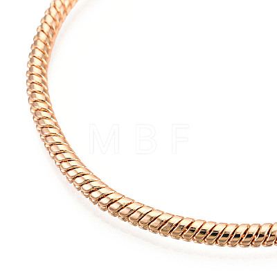 Brass European Style Bracelet Making X-MAK-R011-03KCG-1