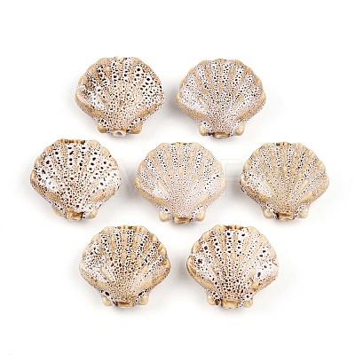 Handmade Porcelain Beads PORC-N009-01O-1