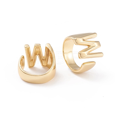 Brass Cuff Rings RJEW-L097-06W-1