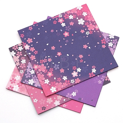 Square with Sakura Pattern Origami Paper PAAG-PW0012-61A-1