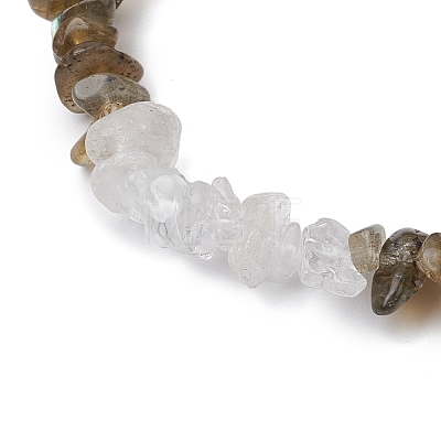 Gemstone Stretch Bracelet BJEW-JB11012-05-1