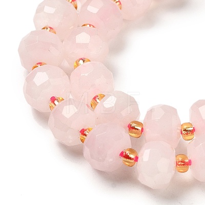 Natural Rose Quartz Beads Strands G-P508-A18-01-1