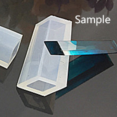 Rhombohedron Shape DIY Silicone Molds X-AJEW-P039-08-1
