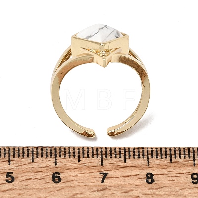 Brass Micro Pave Cubic Zirconia Cuff Rings for Women GG-CBA7610-11G-05-1