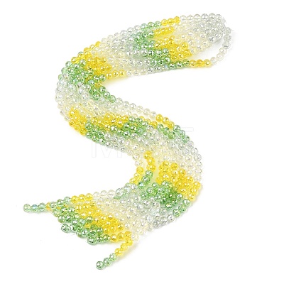 Electroplate Glass Beads Strands EGLA-D300-06-6mm-21-1