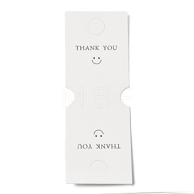 Fold Over Paper Jewelry Display Cards with Hanging Hole CDIS-M005-26-1