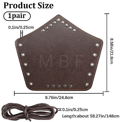 Adjustable Imitation Leather Cord Bracelet AJEW-WH0342-91B-1