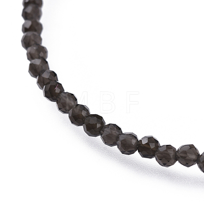 Natural Obsidian Bead Bracelets BJEW-JB04555-07-1