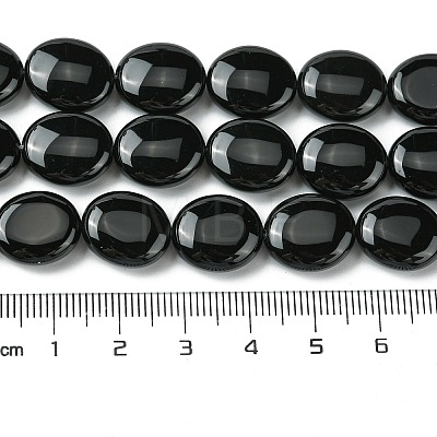 Natural Black Onyx(Dyed & Heated) Beads Strands G-K365-B12-02-1