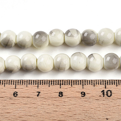 Baking Paint Glass Beads X1-DGLA-N013-8mm-02-1