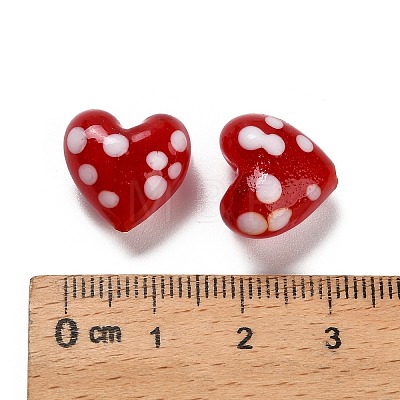 Handmade Lampwork Enamel Beads LAMP-B030-02B-01-1