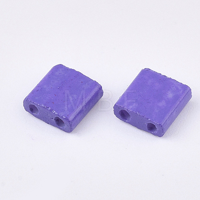 2-Hole Baking Paint Glass Seed Beads SEED-S023-17C-24-1
