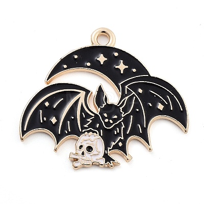 Halloween Alloy Enamel Pendants FIND-M019-02D-1