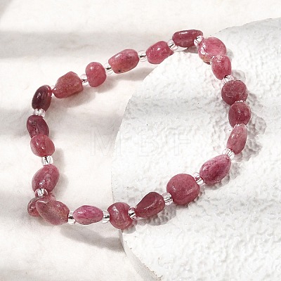 Natural Rhodonite Beads Bracelets GG-CBA05D5-02A-06A-1