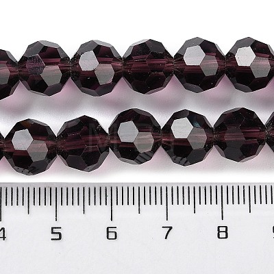 Transparent Glass Beads Strands GLAA-Q104-01D-1