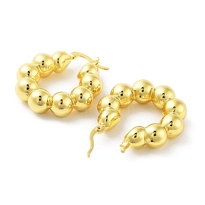Brass Hoop Earrings KK-R150-04B-1
