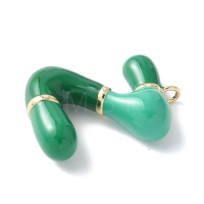 Brass Enamel Pendants KK-E093-03G-Z-02-1