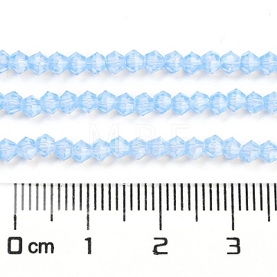 Baking Painted Transparent Glass Beads Strands DGLA-F029-J2mm-02-1