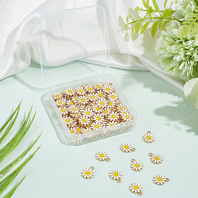 100Pcs Alloy Enamel Charms ENAM-BM0001-22-1