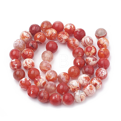 Dyed Natural Crackle Agate Beads Strands X-G-T100-03C-1