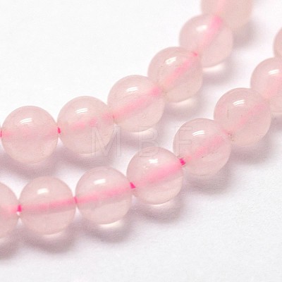 Natural Rose Quartz Beads Strands X-G-N0195-04-3mm-1