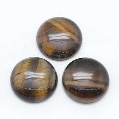 Natural Tiger Eye Cabochons G-E492-A-06-1