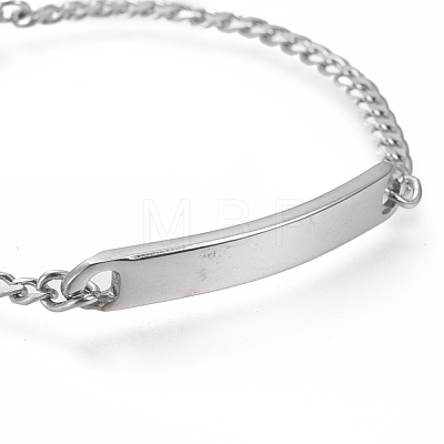 304 Stainless Steel ID Bracelets BJEW-I288-02P-1