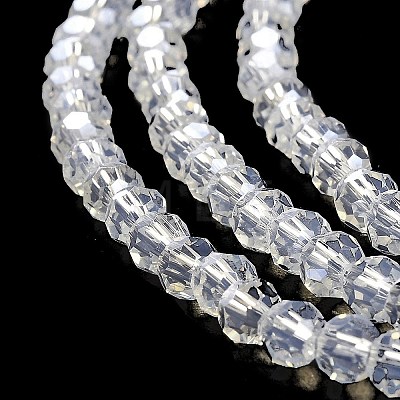 Electroplate Glass Beads Strands EGLA-A035-J4mm-A06-1