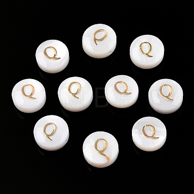 Natural Freshwater Shell Beads SHEL-N036-01Q-1