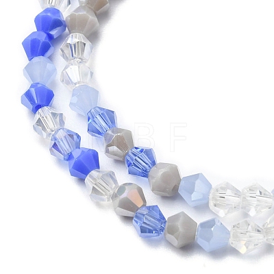 Electroplate Glass Beads Strands EGLA-D018-02E-1