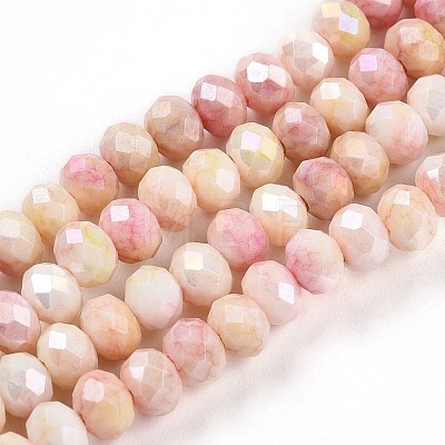 Ombre Effect Dyed Glass Beads Strands X-GLAA-C023-02-A03-1